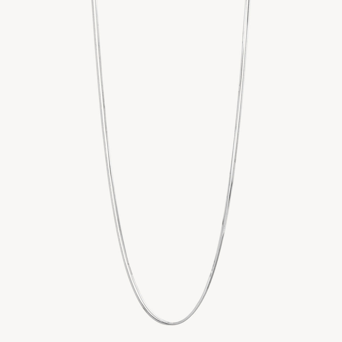 Sterling Silver Mirage Double Chain Necklace
