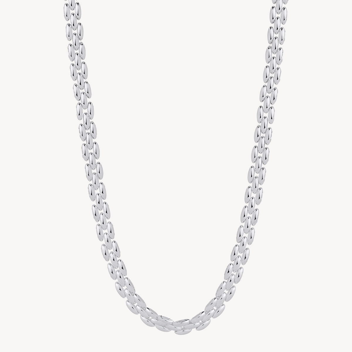 Sterling Silver Bisous Chain Necklace