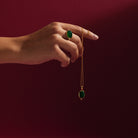Fleur Green Onyx Pendant