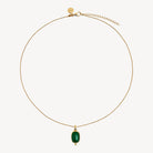 Fleur Green Onyx Pendant