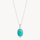 Sterling Silver Fleur Amazonite Pendant