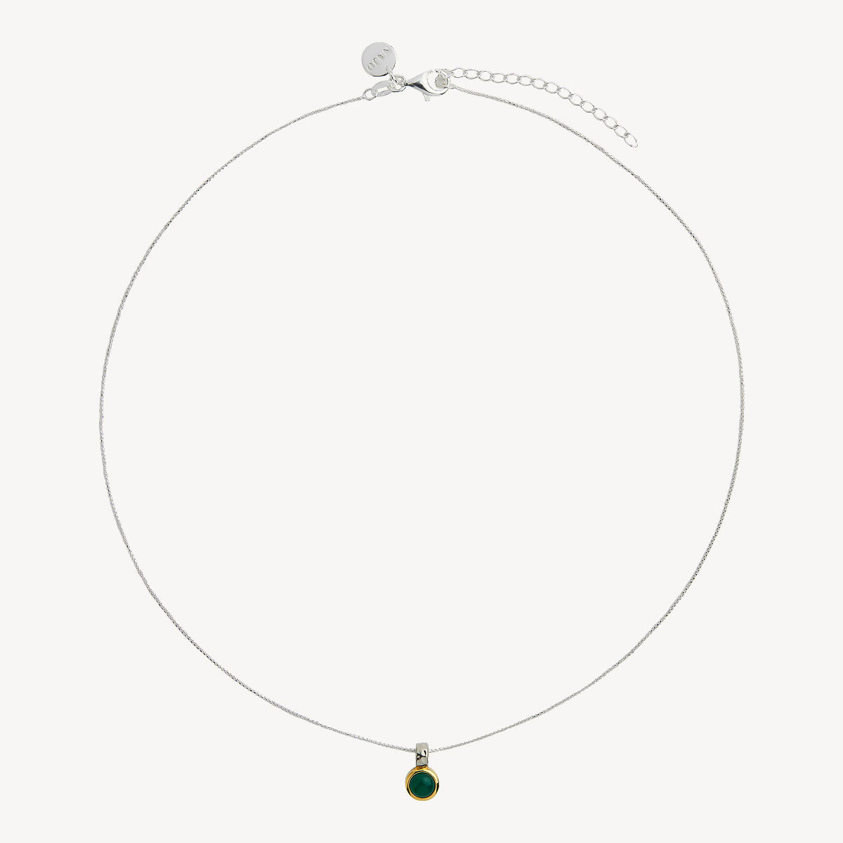 Solace 2-Tone Green Onyx Necklace