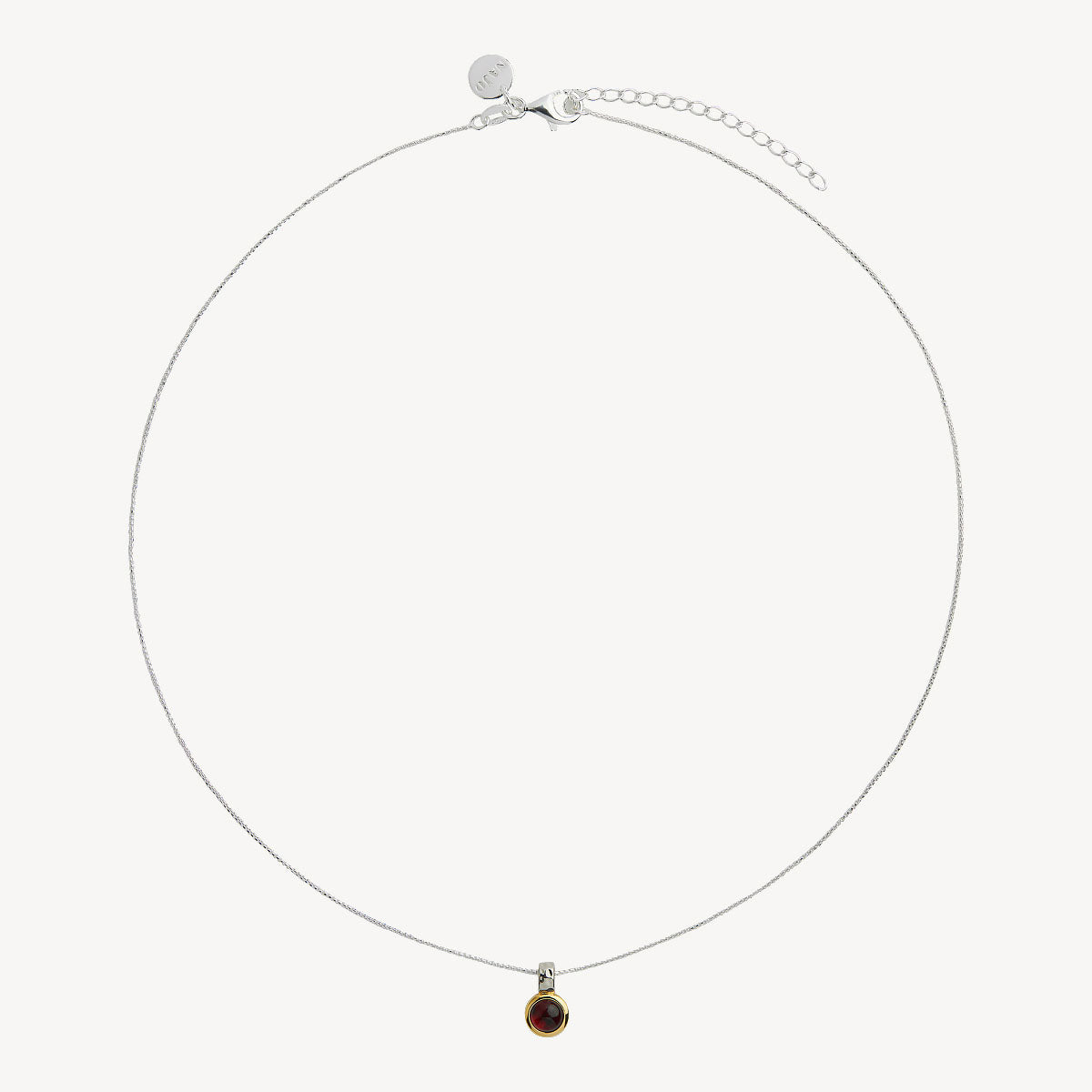 Solace 2-Tone Garnet Necklace