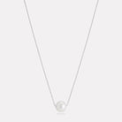 Sterling Silver Whirlpool Pearl Necklace