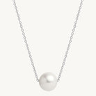 Sterling Silver Whirlpool Pearl Necklace