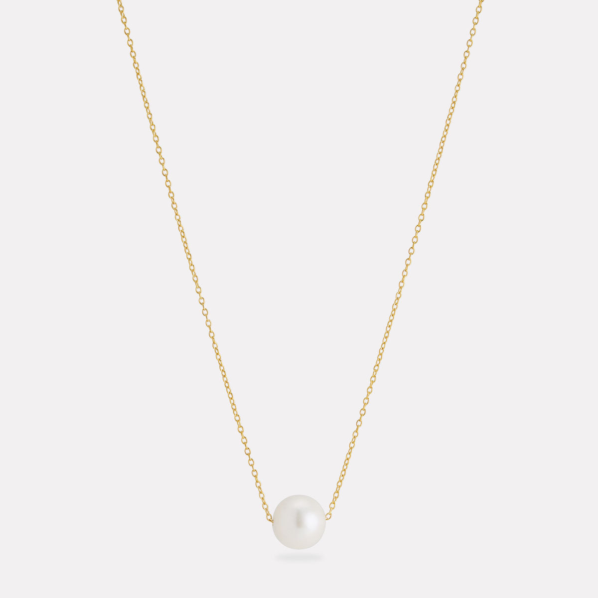 Yellow Gold Whirlpool Pearl Necklace
