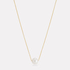 Yellow Gold Whirlpool Pearl Necklace