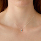 December Blue Topaz Birthstone Necklace