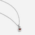 January Garnet Birthstone Necklace