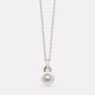 Sterling Silver June Pearl Birthstone Necklace