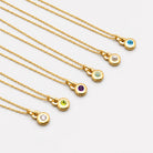 April Diamond Birthstone Necklace