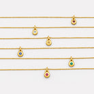 January Garnet Birthstone Necklace