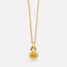 Yellow Gold November Citrine Birthstone Necklace