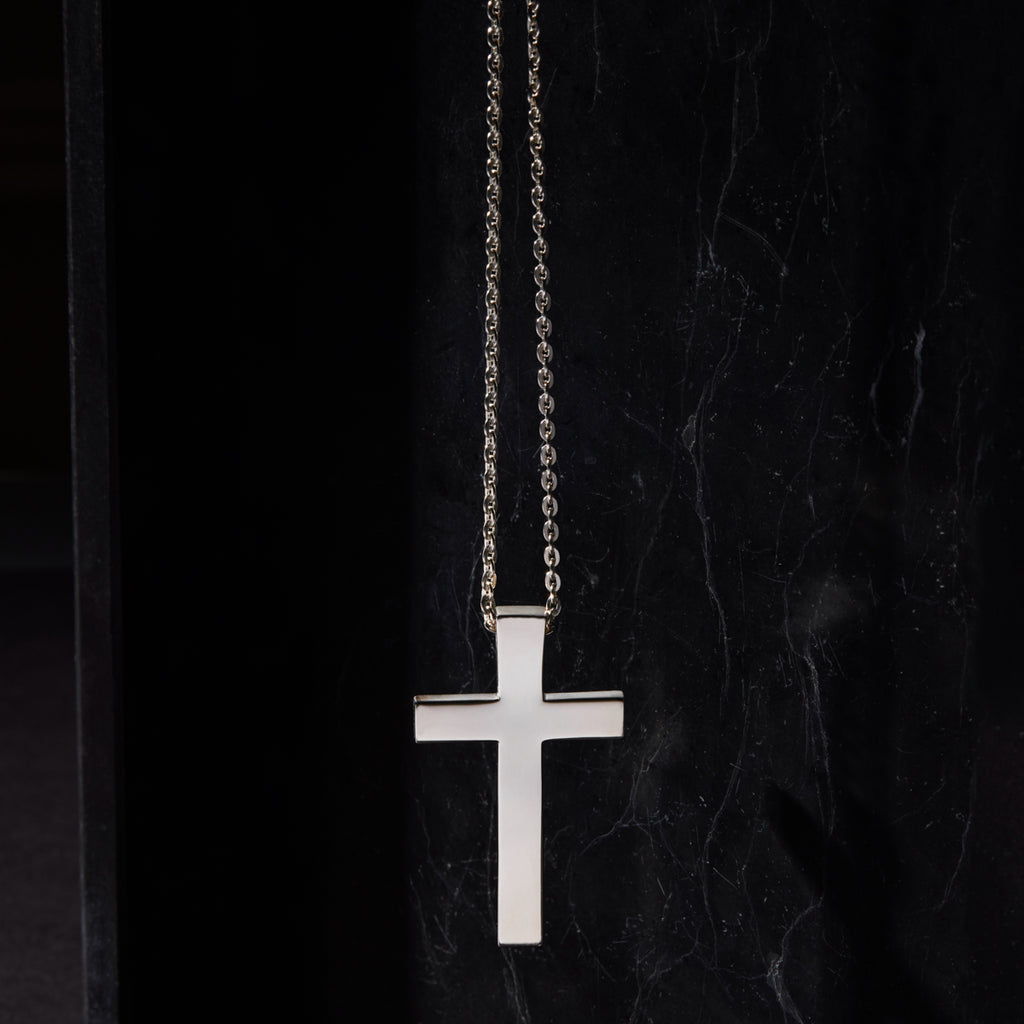 The Cross Men's Silver Necklace