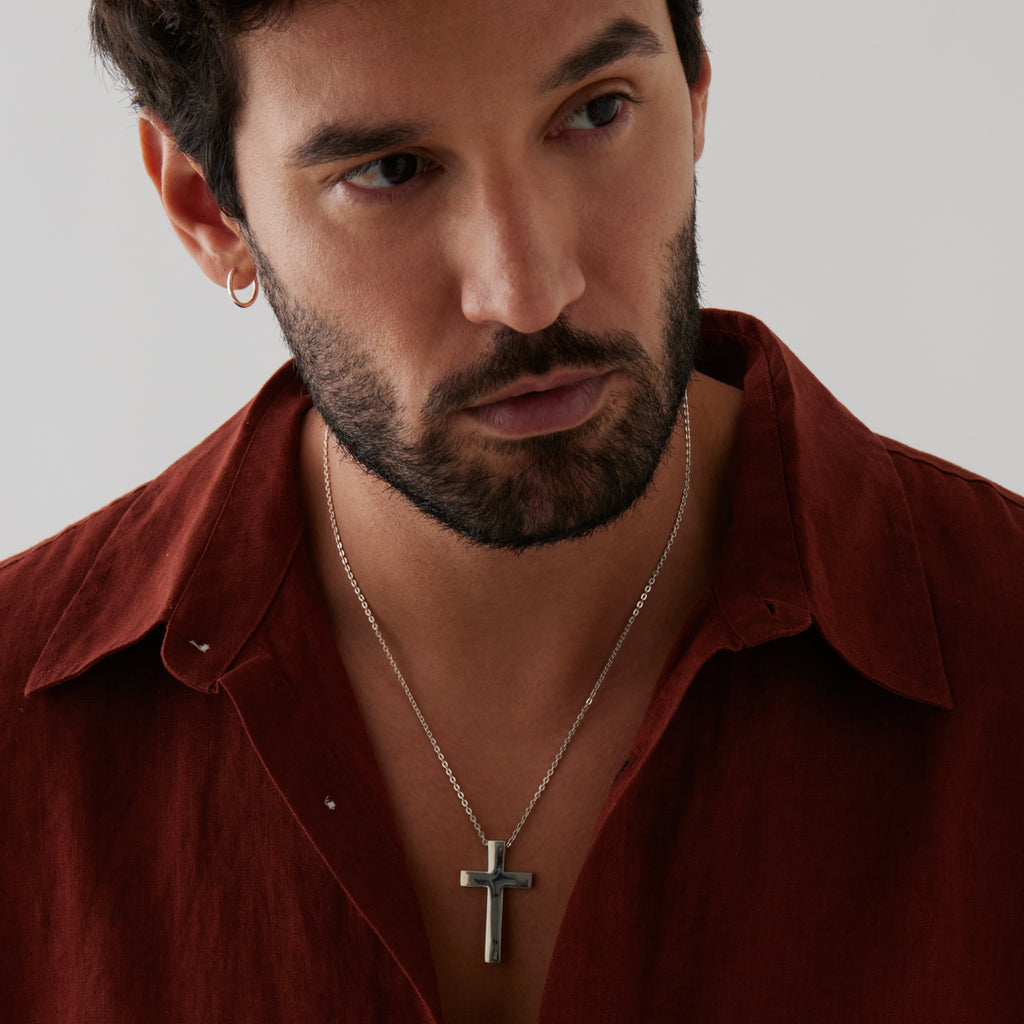 The Cross Men's Silver Necklace