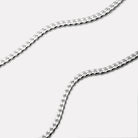 Cuban Men's Silver Chain Necklace 4.3mm
