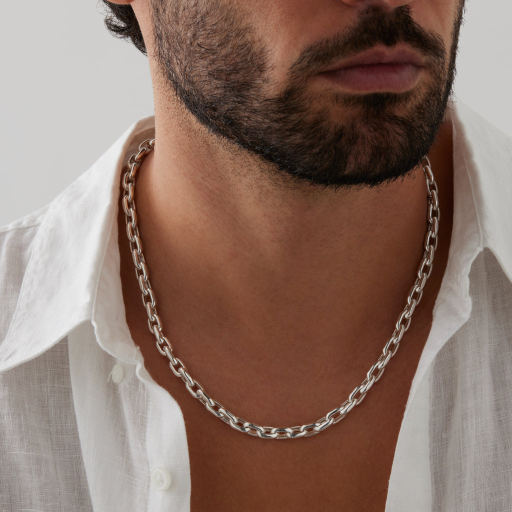 Sentinel Men’s Silver Chain Necklace