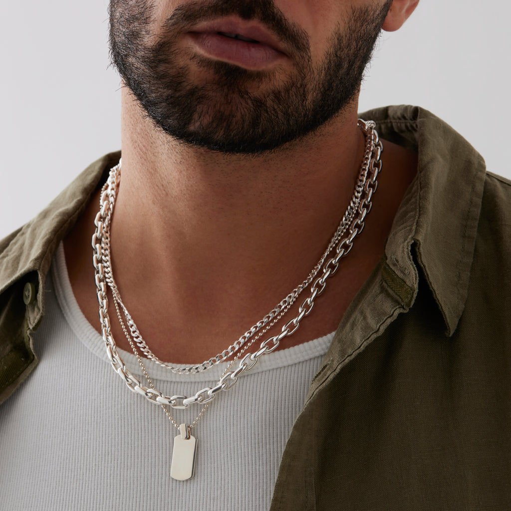 Sentinel Men’s Silver Chain Necklace