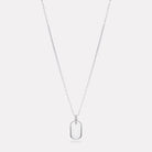 Sterling Silver Moto Men’s Silver Dog Tag Pendant