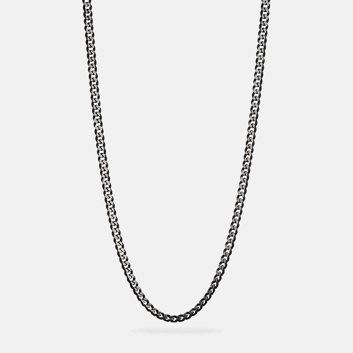 Stainless Steel Nero Men’s Steel Curb Chain Necklace