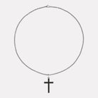 The Paladin Men’s Carbon Fibre and Steel Cross Pendant