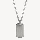 Stainless Steel Rocca Men’s Stainless Steel Dog Tag Pendant