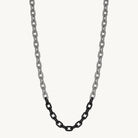 Stainless Steel Echo Men's 2-Tone Steel Necklace (60cm+ext)