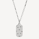 Sterling Silver The Maker Men's Silver Necklace (55cm+ext)