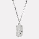 Sterling Silver The Maker Men's Silver Necklace (55cm+ext)
