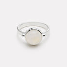 Sterling Silver Garland Moonstone Ring