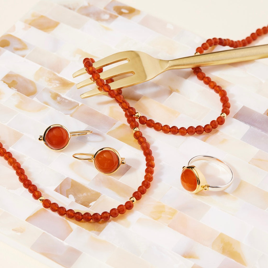 Geranio Red Onyx Necklace