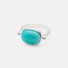 Sterling Silver Fleur Amazonite Ring
