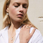 Fleur Rainbow Moonstone Ring