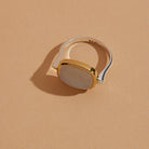 Fleur Rainbow Moonstone Ring