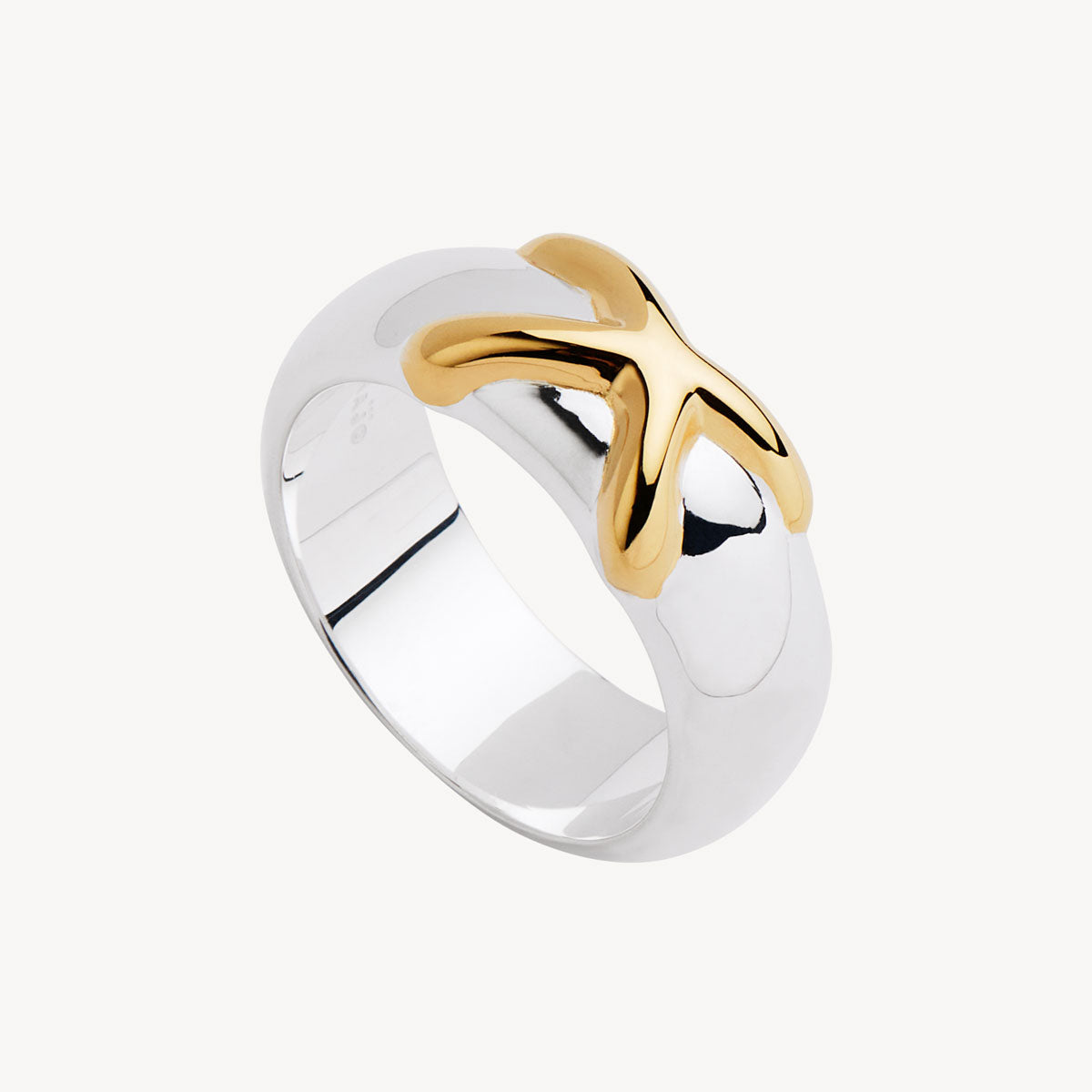 Sil Yell Gold Tendresse Two-Tone Ring