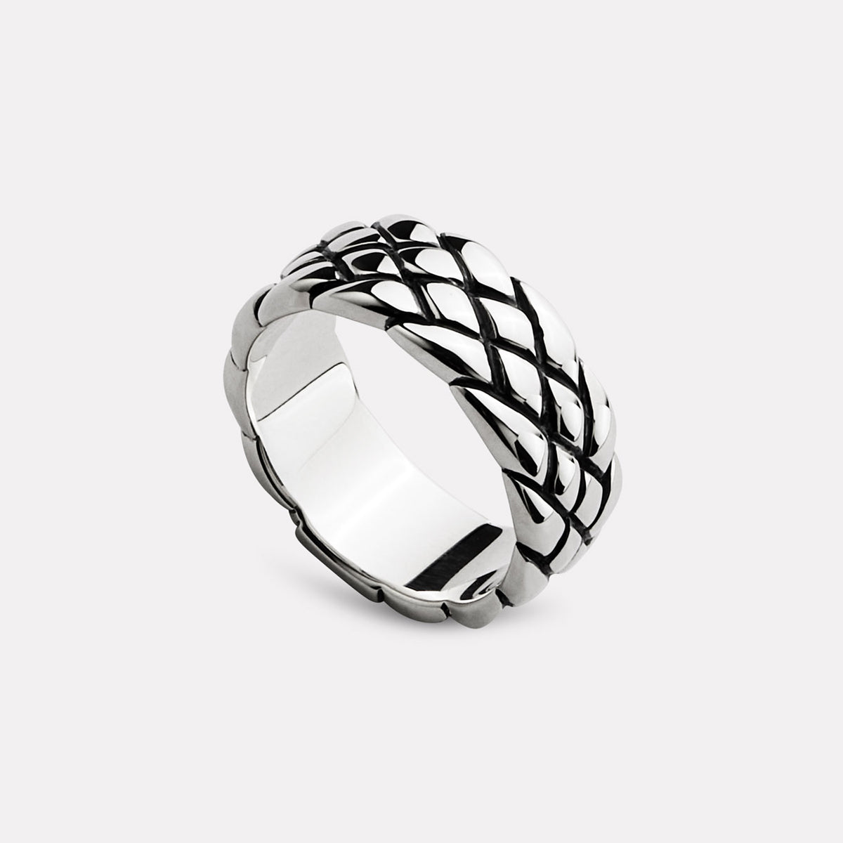 Sterling Silver Ophidian Men’s Silver Ring