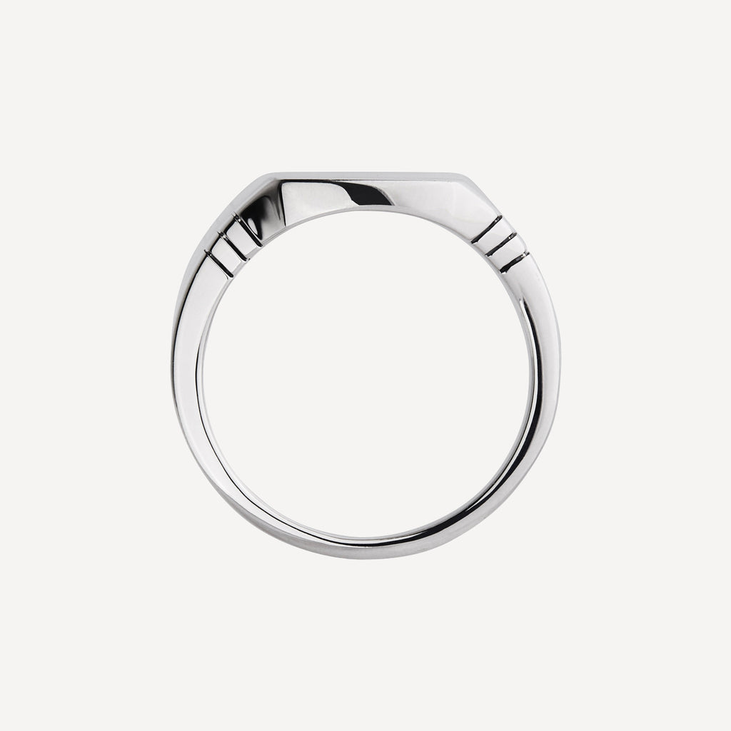 Quadris Men’s Silver Signet Ring