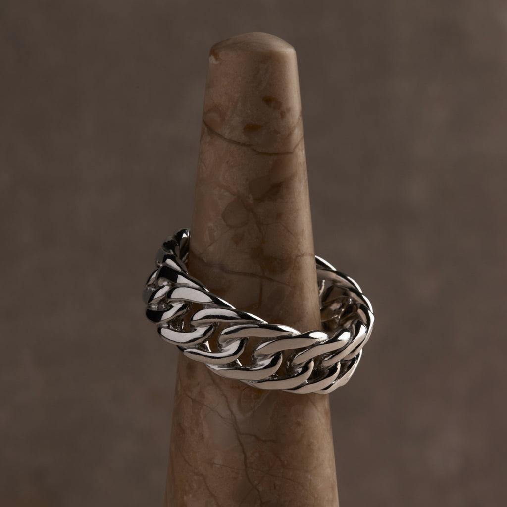 Cuban Men’s Silver Ring