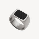 Stainless Steel The Paladin Men’s Carbon Fibre and Steel Ring