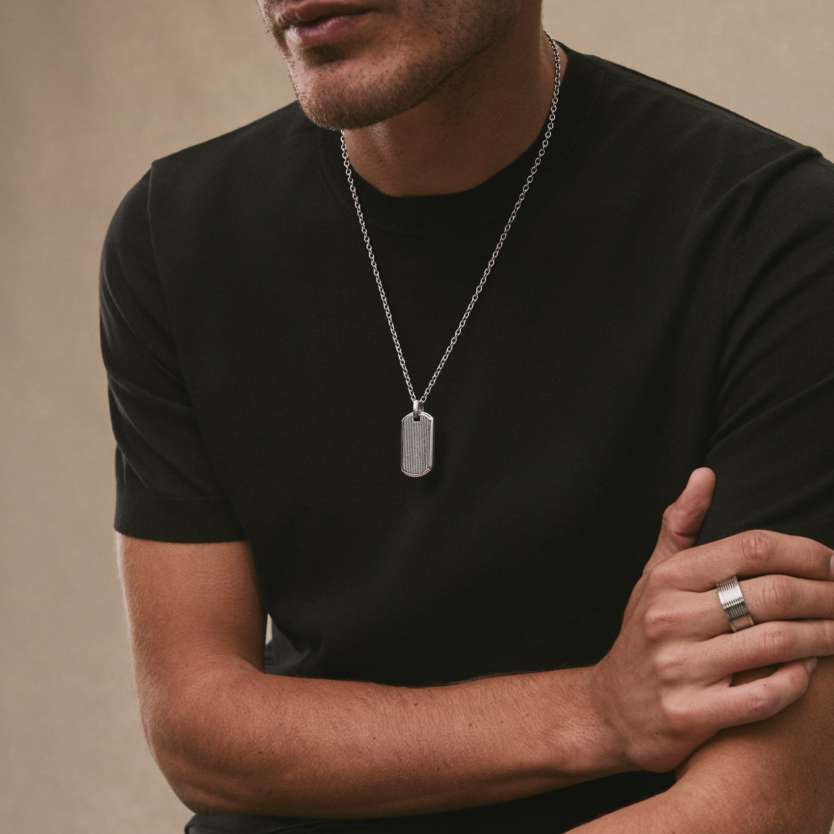 Rocca Men’s Stainless Steel Ring