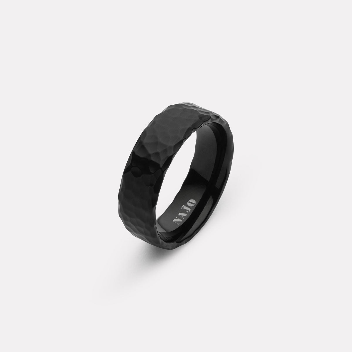 Stainless Steel Midnight Men's Black PVD Steel Ring
