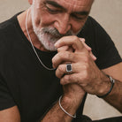 The Paladin Men’s Carbon Fibre and Steel Ring