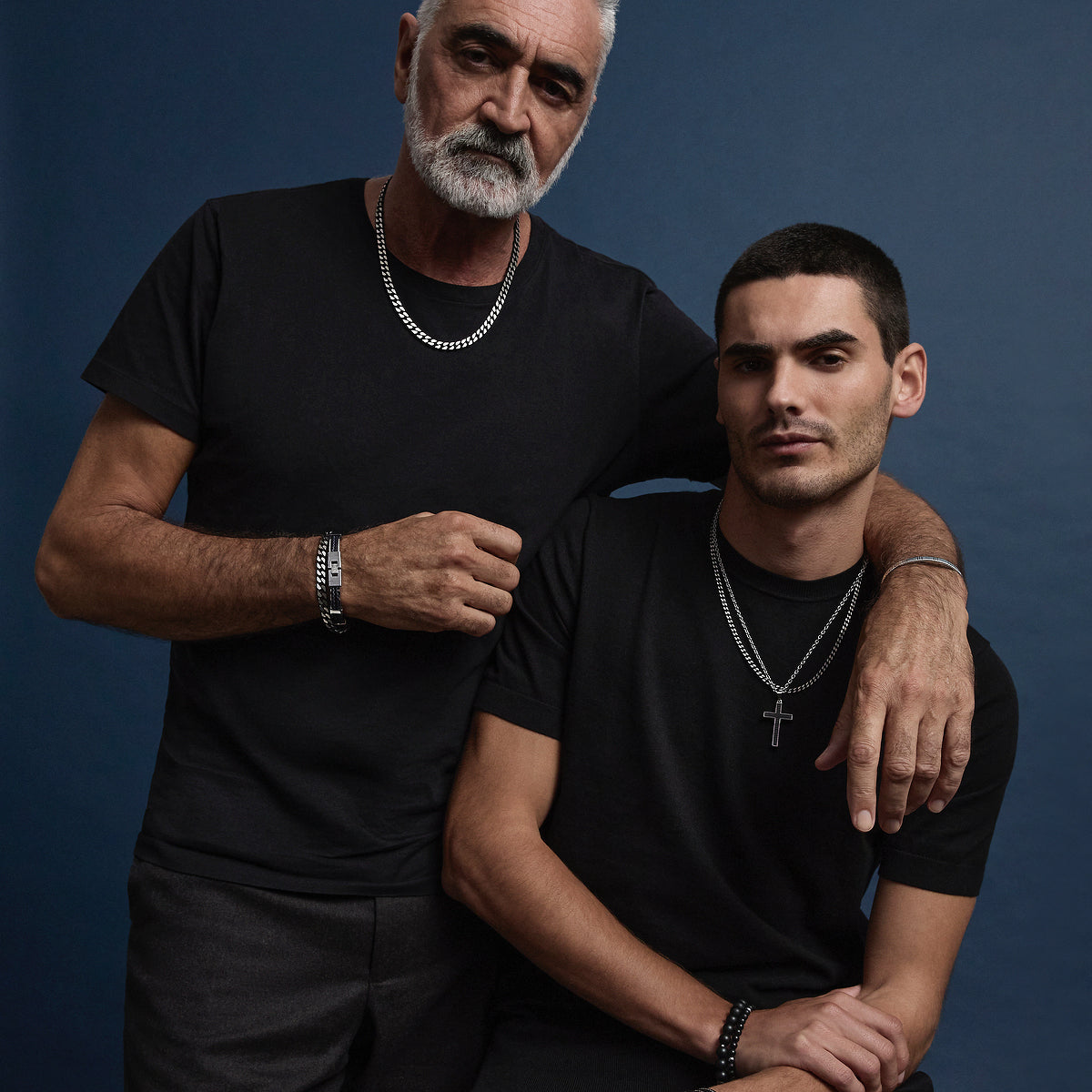 Band of Strength Men’s Plaited Leather and Steel Bracelet