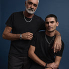 Band of Strength Men’s Plaited Leather and Steel Bracelet