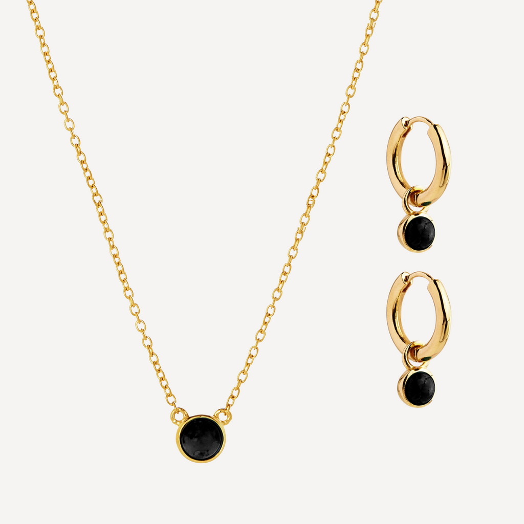 Yellow Gold The Heavenly Onyx Set