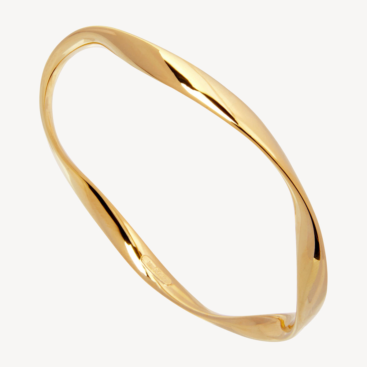 Yellow Gold Large Garden of Eden Bangle (68mm)