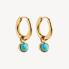 Yellow Gold Heavenly Turquoise Earring